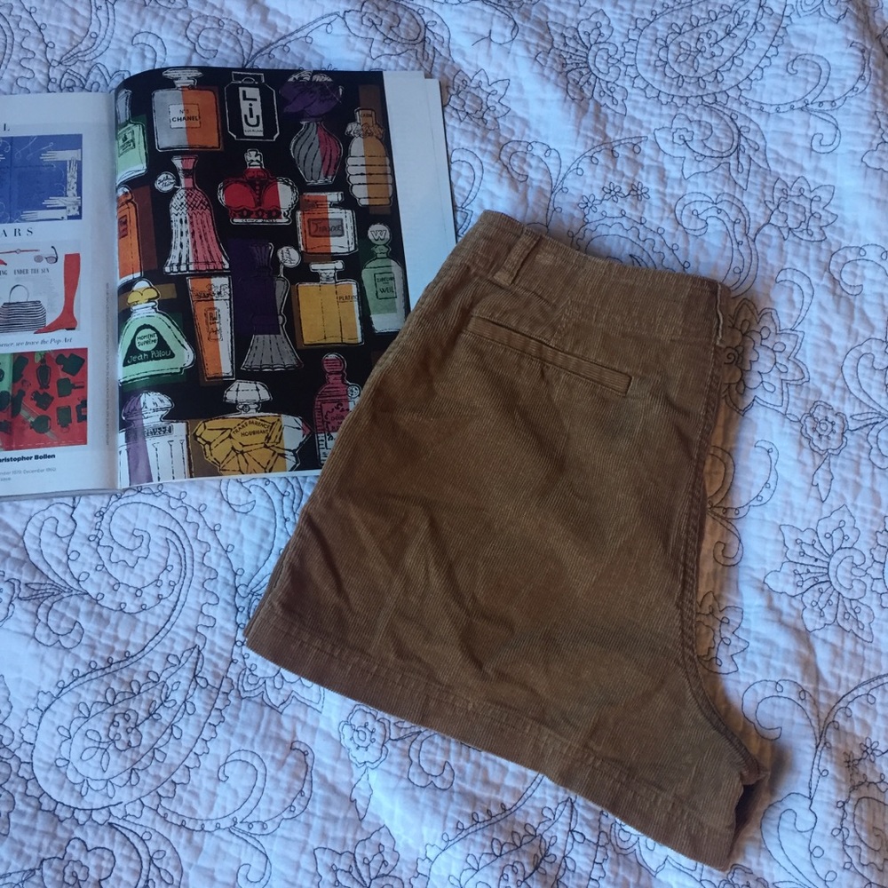 Tan Ralph Lauren corduroy shorts